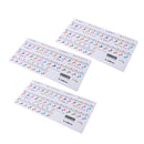 3 Pieces Piano Keyboard 61 Electronic Keyboard Key Stickers