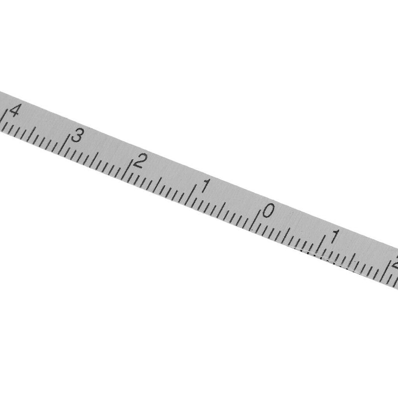 2pcs Aluminum Straight Ruler Machinist Engineer Ruler 65-0-65mm & 60-0-60mm