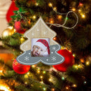 Wooden Picture Frame Photo Album Pendant Home Party Decor (Xmas Tree Grey) A