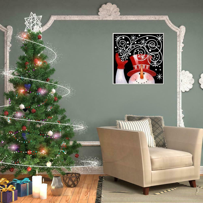 5D DIY Full Drill Diamond Painting Christmas Snowman Cross Stitch Embroider