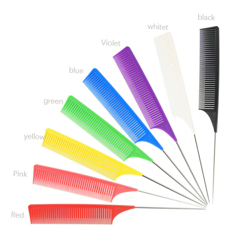 Weaving Highlighting Foiling Hair Comb Salon Dyeing Comb Brush Tool Blue