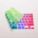 Soft Silicone Rainbow Keyboard Cover Skin for laptop Macbook Air 13"15"17" li