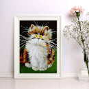 5D DIY Full Drill Diamond Painting Old Cat Cross Stitch Embroidery Mosaic