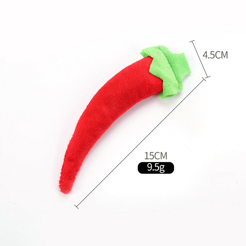 Cute Pet Vegetable Shaped Teeth Grinding Toys Cat Plush Chewing Bite Toys A
