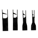 2 Pieces Pro Salon Dual Sides Plastic Foiling Comb Sectioning Dye Tint Brush