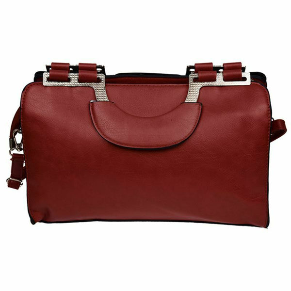 The new spring/summer women bag suture Boston bag inclined shoulder bag wom R3Y5