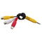 3.5MM A/V JACK TO 3-RCA AUDIO VIDEO CONNECTOR CABLE AUX ADAPTER TV CORD 19CM