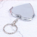 Nww Metal Folding Mirror Key Ring Keychain Portable Compact  Cosme Kd JCA Bj