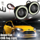 2pcs 2.5" Car COB Halo Ring LED DRL Projector Len Fog Driving Light SUV new