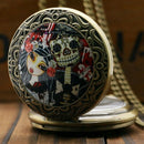 Bronze large thick chain ghost bride retro pocket watch Fashion bride body