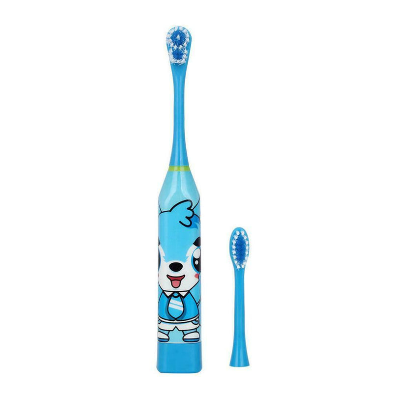 Children Auto Electric Toothbrush Ultrasonic Waterproof Tooth Brush (Blue) A
