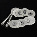 10X 20mm Emery Diamond Coated Double Side Cutting Discs with 2 Joint Lever