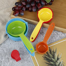 5pcs/set Measuring Cup Colorful Plastic Measure Cup Baking Measuring ToolsB Kw