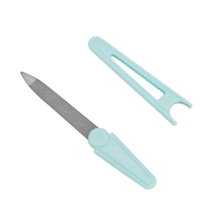 Stainless Steel Nail Art File Scrub Buffer Onychomycosis Polisher Manicure