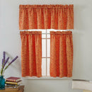 1 Set Red Rod Pocket Short Tier Curtains Panels Half Drapes for Bathroom