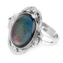 Adjustable Oval Color Change Mood Ring Emotion Feeling Changeable Ring  X5X6