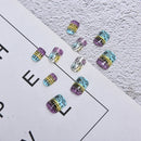 24Pcs Acrylic false french nail full finger nail tips art cover manicure NF Hn