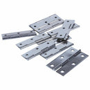 10 Pcs Home Furniture Hardware Door Hinge Satin Nickel 3inch Long V2S9