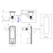 Stainless Steel Compression Latch Replacement with Keys Flush Lever Lock