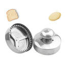 1 pcs Sandwich Cutting and Sealing Mold Push Type Cake Mold Steel Bread Mold