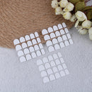 10sheet x 20x white double sided adhesive tabs glue tape for false nail tip Pg
