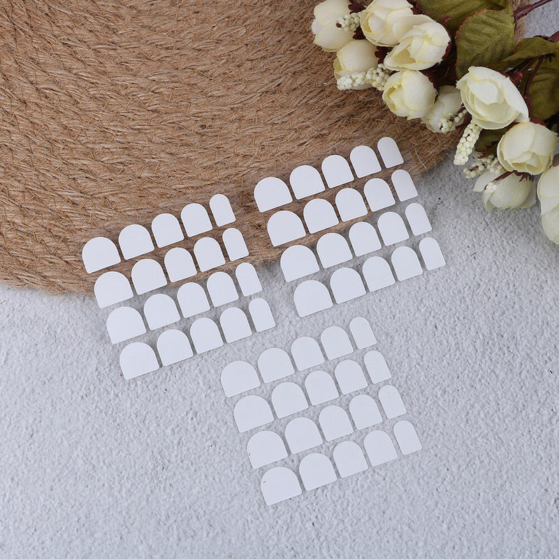 10sheet x 20x white double sided adhesive tabs glue tape for false nail tip Pg