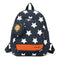 Women Canvas Backpack Teenager Girls Schoolbag Large Knapsack (Navy Blue)