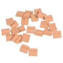25PCS Niniature S Red Roof Tile Turning Mould Scenario Sand Table Diy Mater Gw