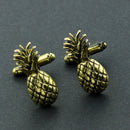 Fruit Pineapple Cuff Links Golden Luxury Metal Cufflinks Men'S Fashion Shir F1Z7