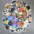 35Pcs Diamond Geometry Animal Skateboard Graffiti Laptop Luggage Car Stickers