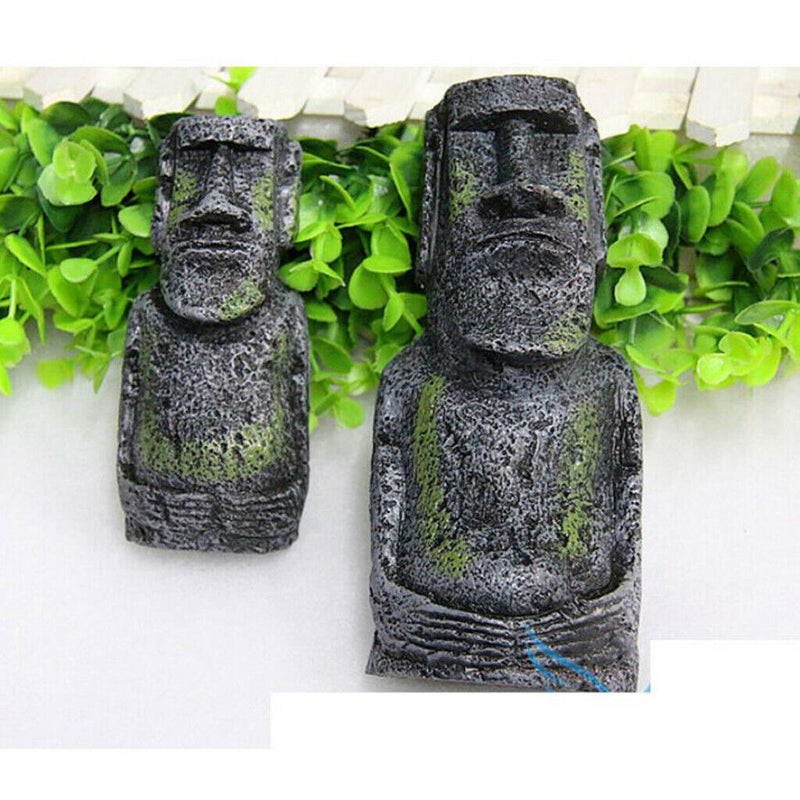 2Pcs Artificial Fish Tank Aquarium Terrarium Background Ornaments Stone
