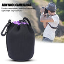 Neoprene Camera Lens Pouch Drawstring Waterproof Shockproof Soft Bag (M)