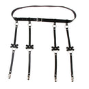 Sexy Womens Punk Gothic Leather Leg Garter Belt Suspenders for Stockings