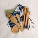 11pcs/Set Sushi Roller Bamboo Mat Spoon Chopsticks Maker Food Rolling Tool