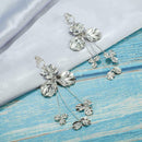 Fashion Leaves Earrings Flower Long Dangles Women Statement Jewelry Gift