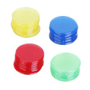 4 Colors Translucent Design Plastic Bingo Chips Markers Tokens for Bingo Cards