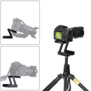 Foldable Camera Z-Type Tripod Monopod Quick Release Plate Tilt Head Adapter
