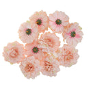 10pcs Artificial Flower Daisy Heads Simulation Wedding Decor 7cm Nude Pink