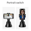Smart Shooting 360 Rotation Auto Face Object Tracking Phone Holder (Black) A