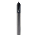 6mm Chamfer End  Mill 90 Degree Router Bit 2 Flutes HRC45 Carbide