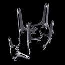 2x 9" Clear Plastic Plate Photo Display Stand Picture Frame Easel Holde In HA3C