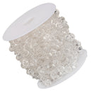 90ft Clear Crystal Bead Roll String Garland for Festival Wedding Party Decor