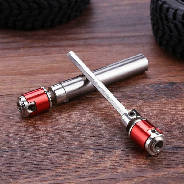 2pcs Metal Drive Shaft Drive Axle for 1/10 RC Rock Crawler Car Axial SCX10 #gib