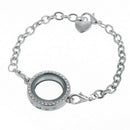 High Quality Alloy Frame Bracelet Floating Chain Jewelry Women Girls Gift