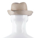 Straw Hat Fedora - Panama Trilby Style Packable Crushable Summer Sun Mens