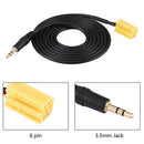 3.5MM Jack To ISO 6Pin Connector Aux Cable For Fiat Grande Punto Alfa RomeoP3C