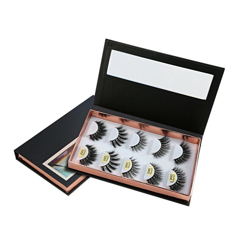 False Eyelash Plastic Storage Box Case Makeup Cosmetic Case For 5 Pcs Eyela S8J3