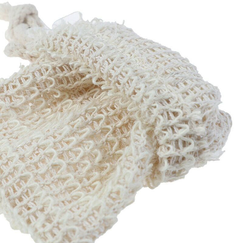 5Pcs Natural cotton and linen soap bag bath flower handmade soap storage bag Gn