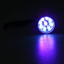 Outdoor Mini Pink Rubber Coated 9-LED Flashlight Torch