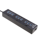 10 Port USB 2.0 Multi HUB Splitter Expansion for Desktop PC Laptop Adapter